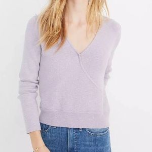 Madewell wrap pullover cozy cotton sweater SIZE S